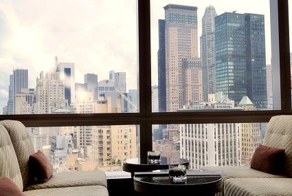 Buildings from a window